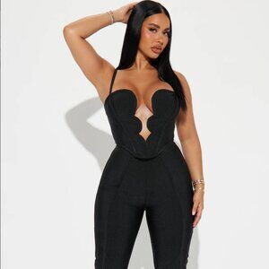 Lovin' Me Bandage Pant Set - Black